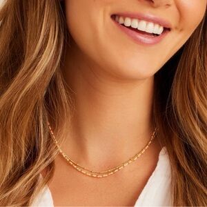 Gorjana Poppy Gem Necklace in Citrine